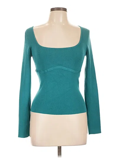 Pre-owned Pink Rose Cardigan Sweater In Blue