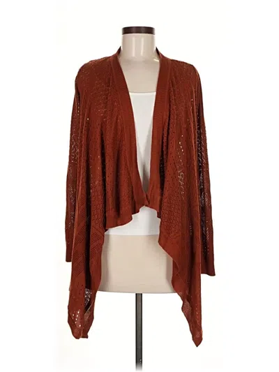 Pre-owned Pink Rose Cardigan Sweater In Brown