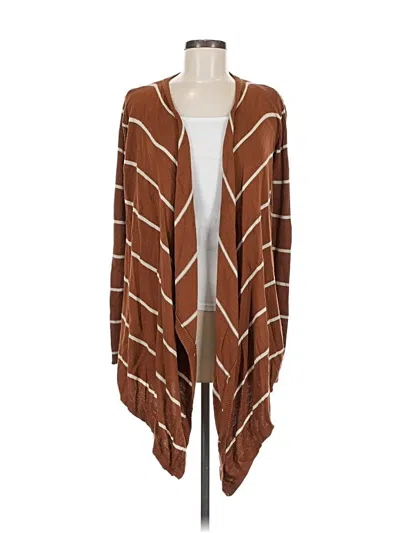 Pre-owned Pink Rose Cardigan Sweater In Brown