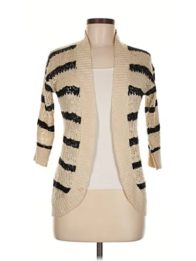 Pre-owned Pink Rose Cardigan Sweater In Brown