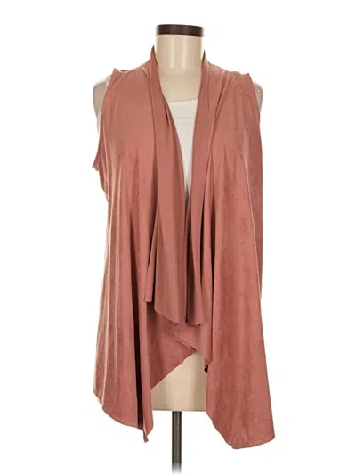 Pre-owned Pink Rose Cardigan Sweater In Brown