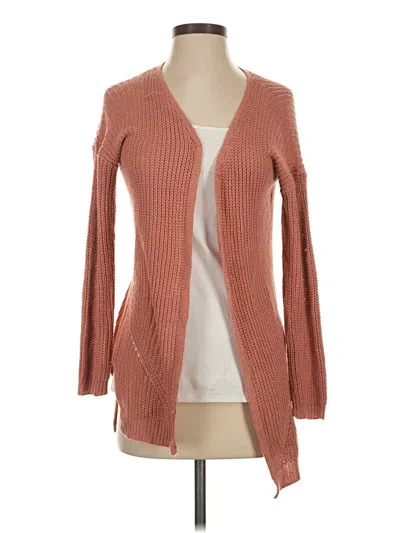 Pre-owned Pink Rose Cardigan Sweater In Brown