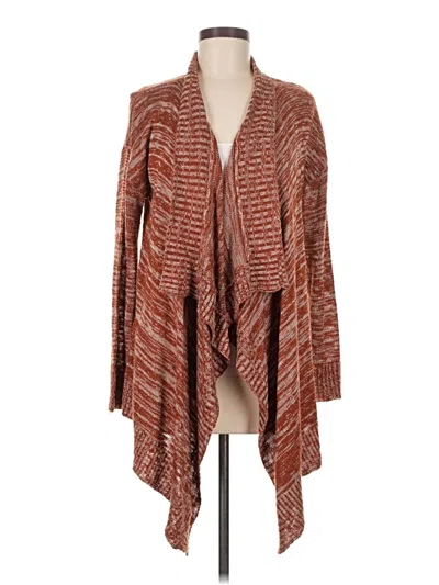 Pre-owned Pink Rose Cardigan Sweater In Brown