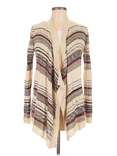 Pre-owned Pink Rose Cardigan Sweater In Brown