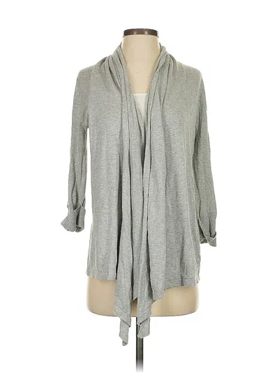 Pre-owned Pink Rose Cardigan Sweater In Gray