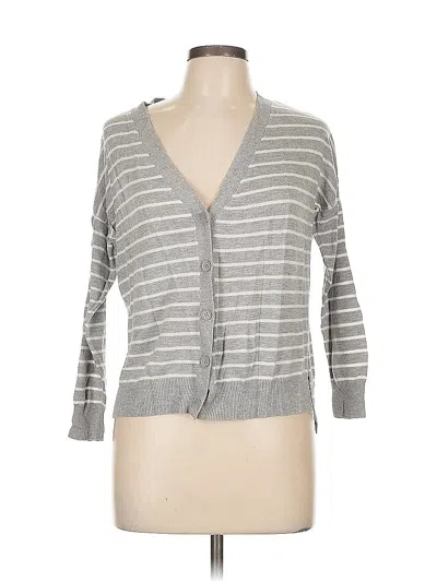 Pre-owned Pink Rose Cardigan Sweater In Gray