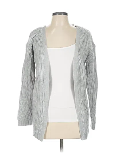 Pre-owned Pink Rose Cardigan Sweater In Gray