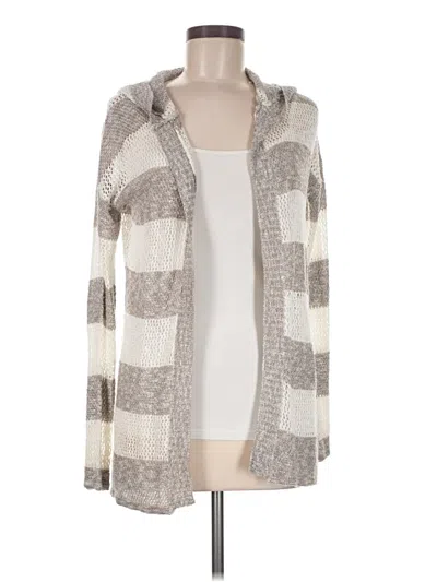 Pre-owned Pink Rose Cardigan Sweater In Gray