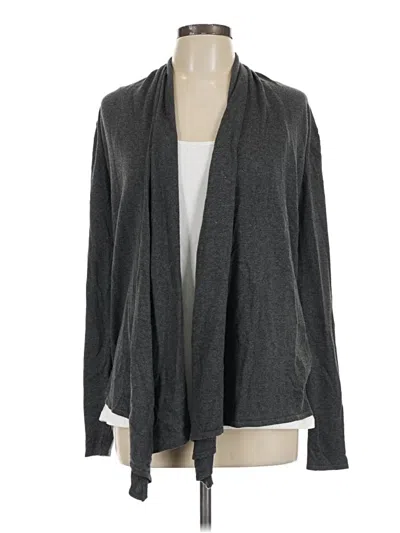 Pre-owned Pink Rose Cardigan Sweater In Gray
