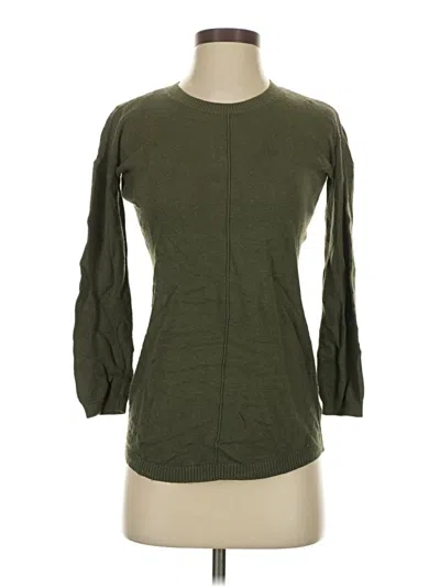 Pre-owned Pink Rose Cardigan Sweater In Green