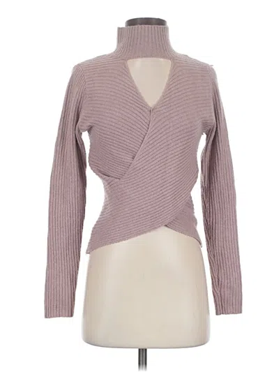 Pre-owned Pink Rose Cardigan Sweater In Pink