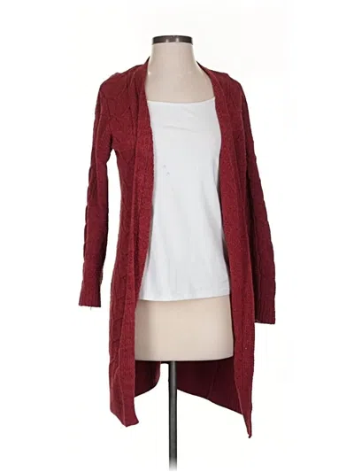 Pre-owned Pink Rose Cardigan Sweater In Red