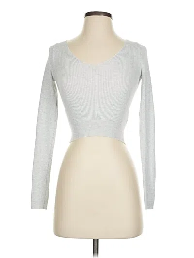 Pre-owned Pink Rose Cardigan Sweater In Silver