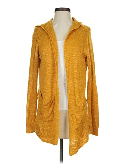Pre-owned Pink Rose Cardigan Sweater In Yellow