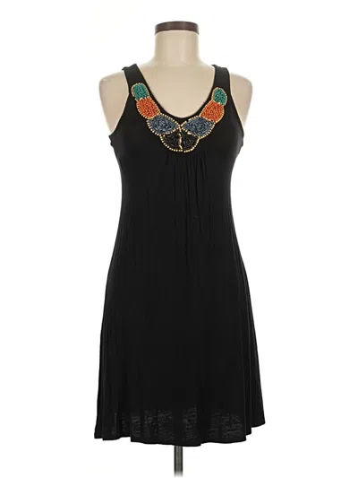 Pre-owned Pink Rose Casual Dress In Black