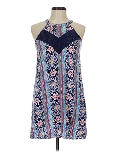 Pre-owned Pink Rose Casual Dress In Blue