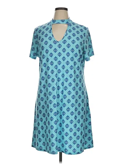 Pre-owned Pink Rose Casual Dress In Blue