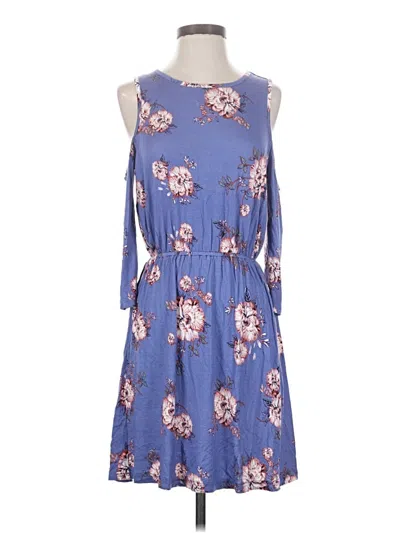 Pre-owned Pink Rose Casual Dress In Blue