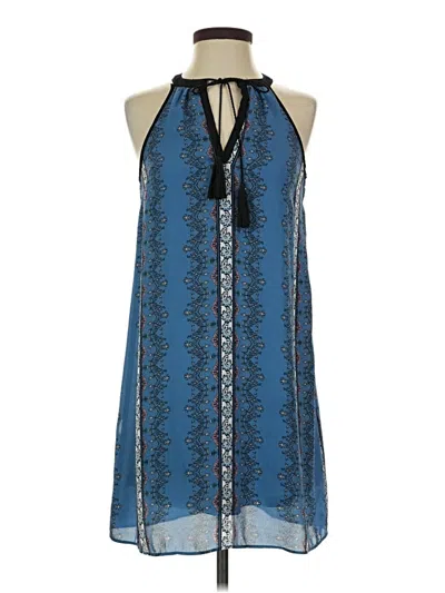 Pre-owned Pink Rose Casual Dress In Blue