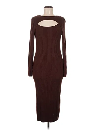 Pre-owned Pink Rose Casual Dress In Brown