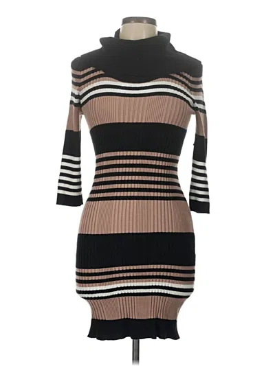 Pre-owned Pink Rose Casual Dress In Brown