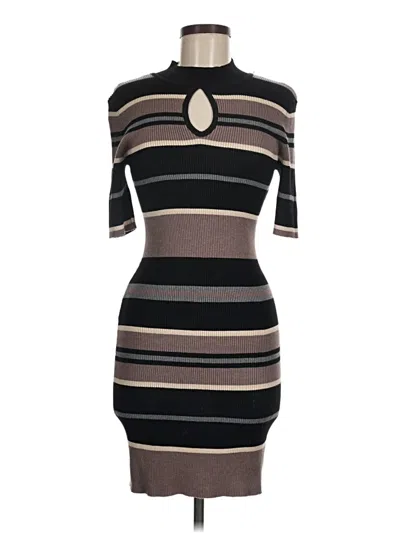 Pre-owned Pink Rose Casual Dress In Brown