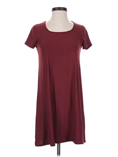 Pre-owned Pink Rose Casual Dress In Burgundy