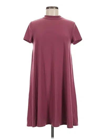 Pre-owned Pink Rose Casual Dress In Burgundy