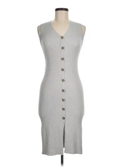Pre-owned Pink Rose Casual Dress In Gray