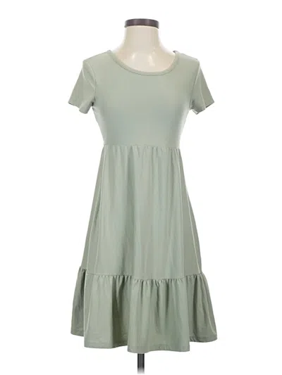Pre-owned Pink Rose Casual Dress In Green