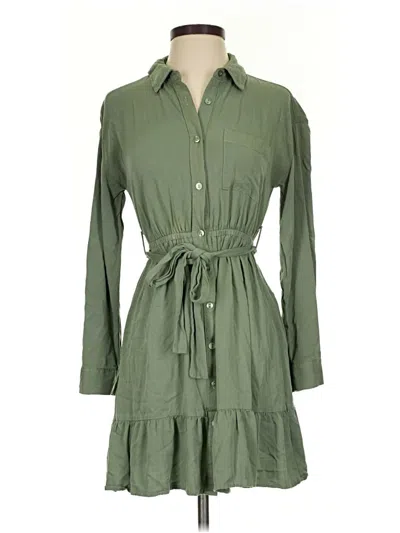 Pre-owned Pink Rose Casual Dress In Green