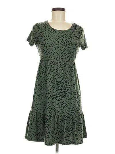 Pre-owned Pink Rose Casual Dress In Green