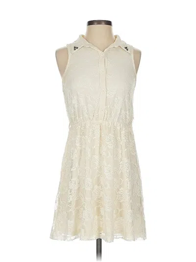 Pre-owned Pink Rose Casual Dress In Ivory