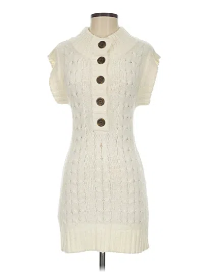 Pre-owned Pink Rose Casual Dress In Ivory