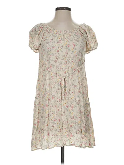 Pre-owned Pink Rose Casual Dress In Ivory