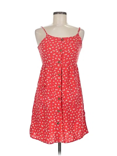 Pre-owned Pink Rose Casual Dress In Red