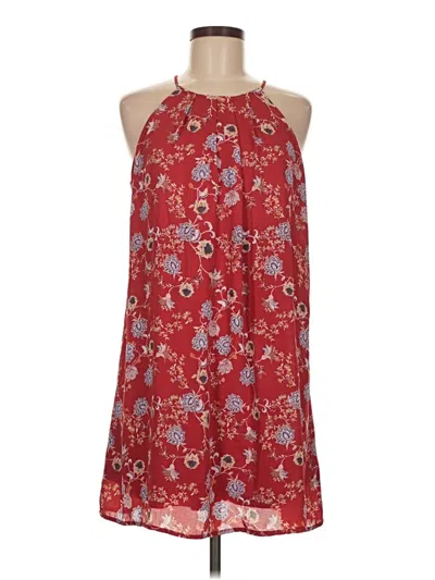 Pre-owned Pink Rose Casual Dress In Red