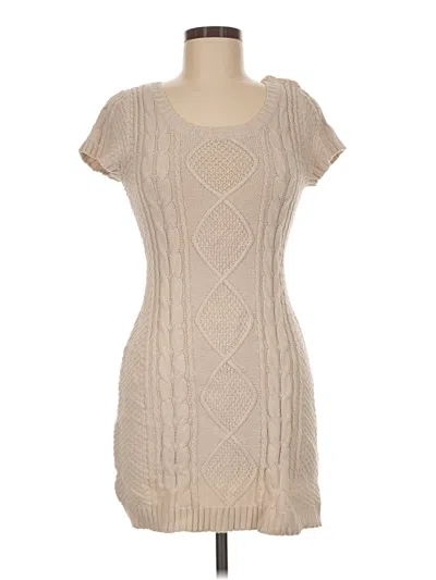 Pre-owned Pink Rose Casual Dress In Tan