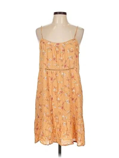 Pre-owned Pink Rose Casual Dress In Yellow