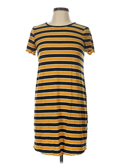 Pre-owned Pink Rose Casual Dress In Yellow