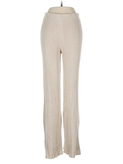 Pre-owned Pink Rose Casual Pants In White