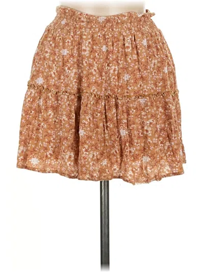Pre-owned Pink Rose Casual Skirt In Brown