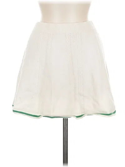 Pre-owned Pink Rose Casual Skirt In Ivory