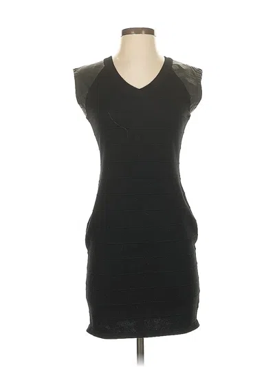 Pre-owned Pink Rose Cocktail Dress In Black