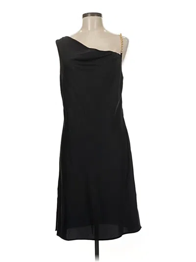 Pre-owned Pink Rose Cocktail Dress In Black