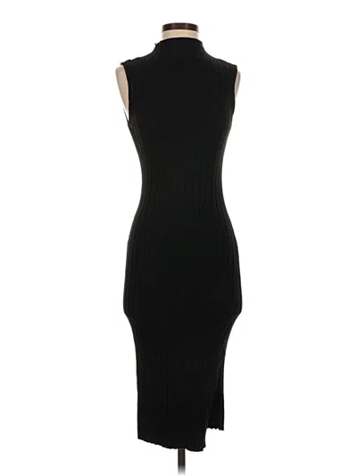 Pre-owned Pink Rose Cocktail Dress In Black