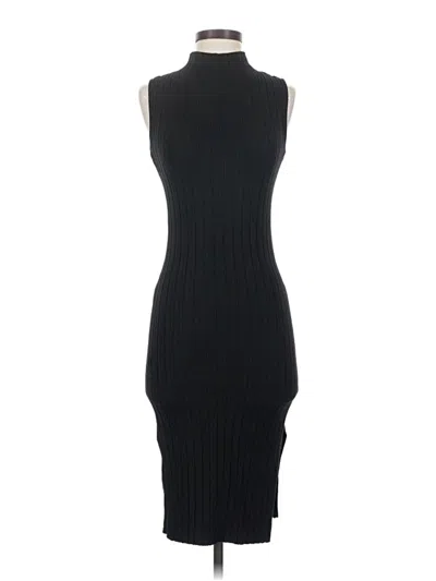 Pre-owned Pink Rose Cocktail Dress In Black