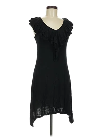 Pre-owned Pink Rose Cocktail Dress In Black