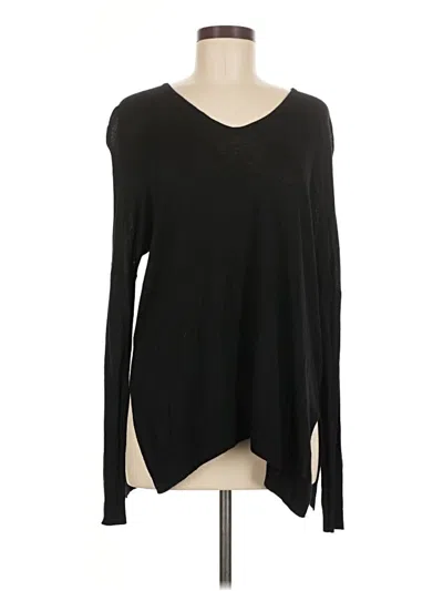 Pre-owned Pink Rose Long Sleeve T-shirt In Black