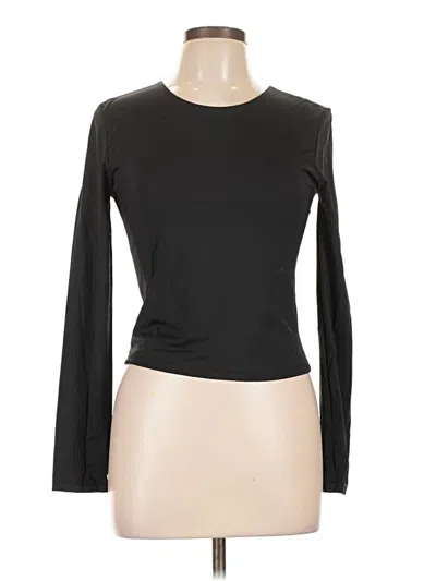 Pre-owned Pink Rose Long Sleeve T-shirt In Black